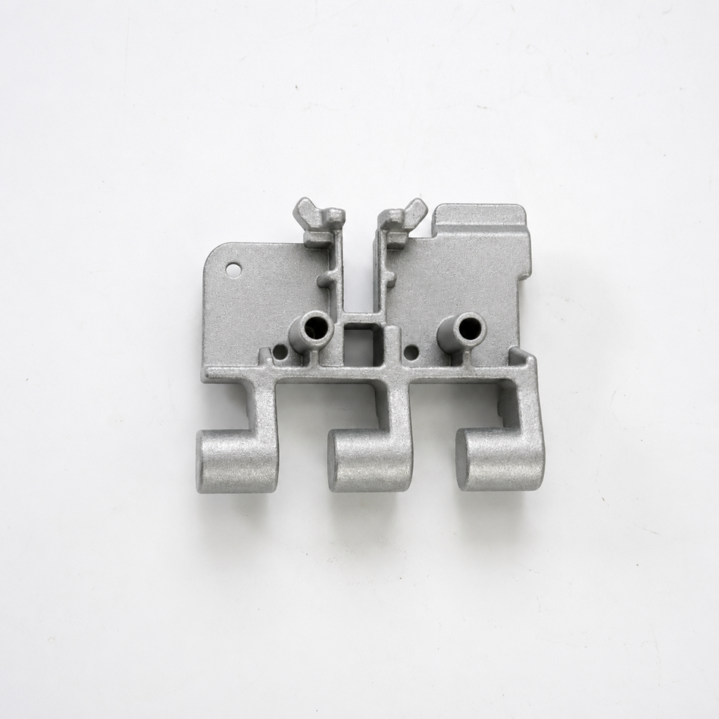 Precision zinc die cast window lock body manufactured by SNAA Products for builder hardware, sliding windows, and architectural locking systems.