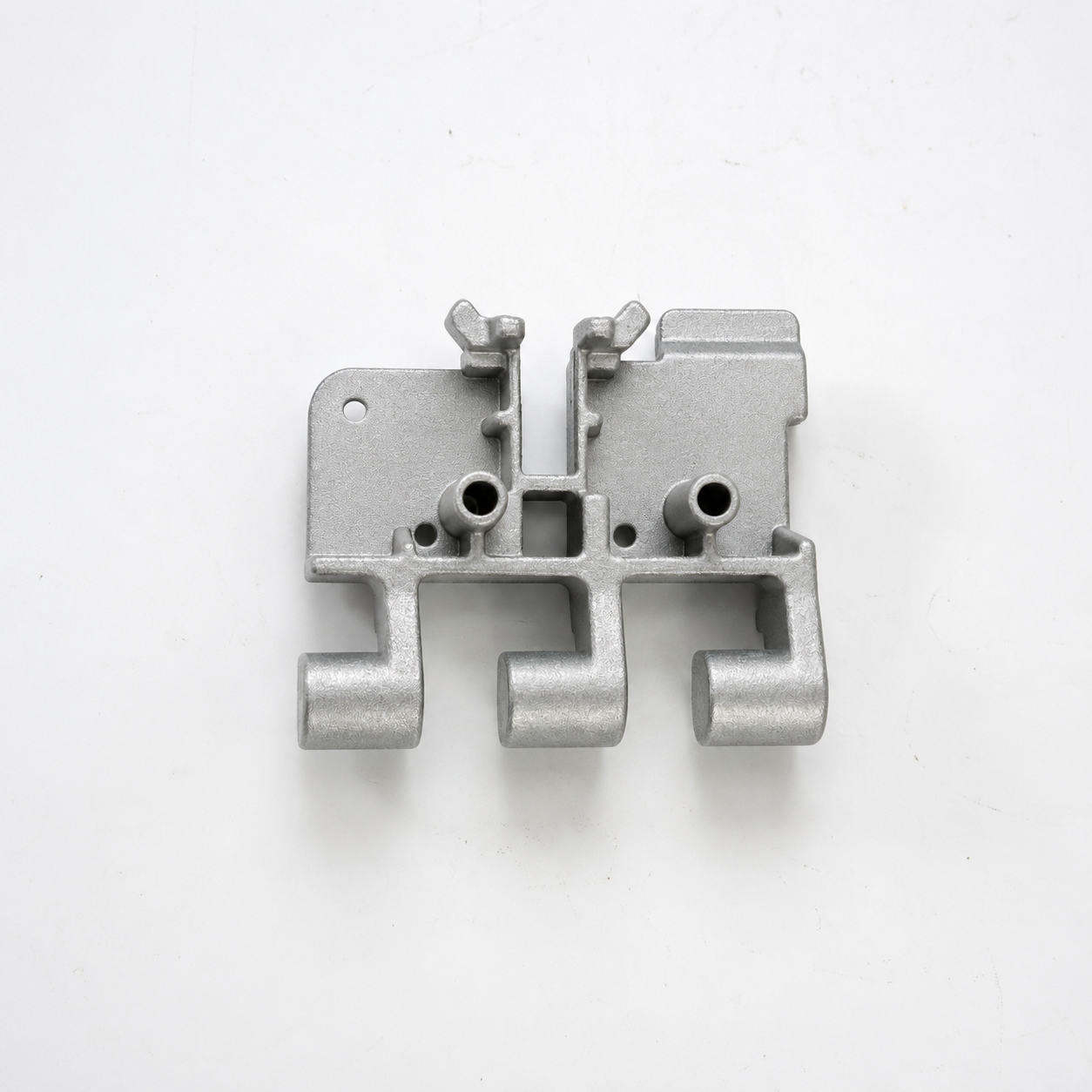 Precision zinc die cast window lock body manufactured by SNAA Products for builder hardware, sliding windows, and architectural locking systems.