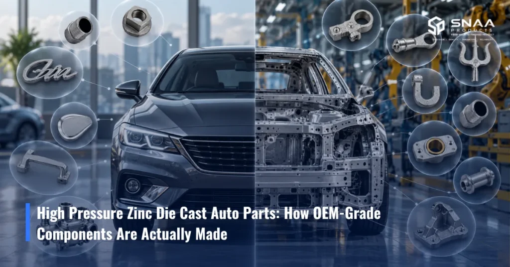 high pressure zinc die cast auto parts