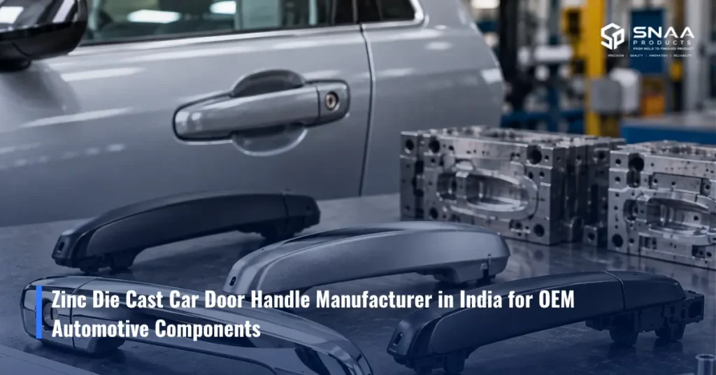 Zinc Die Cast Car Door Handle Manufacturer in India for OEM Automotive Components
